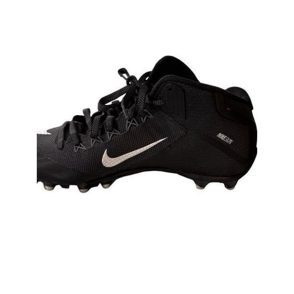 Nike Alpha Pro 2 Mid TD Mens Football Cleats Black 719932-010‎ Size 13.5 - Picture 4 of 8